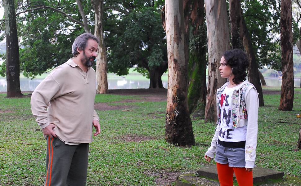 Daniel Dantas e Maria Flor, na série "Aline" (2009-11), da Globo. Divulgação TV/Globo