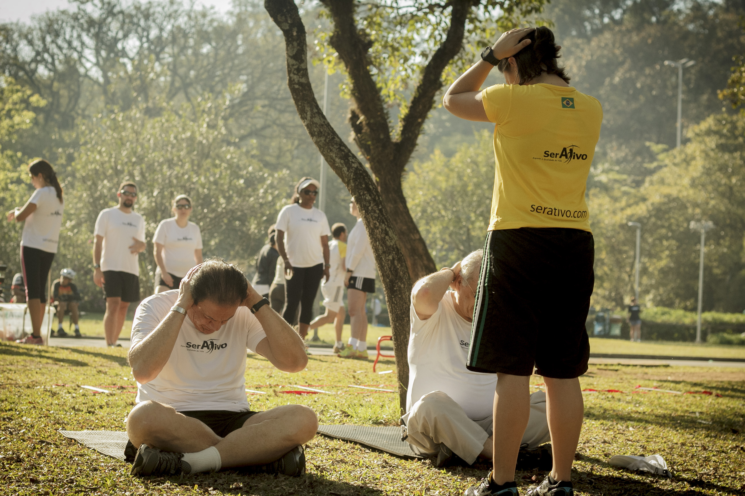 Treinamento da Ser Ativo no Parque Ibirapuera. Foto Ser Ativo