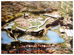 Vista aérea do Parque Ibirapuera de 1954 (extraída da Revista Manchete).