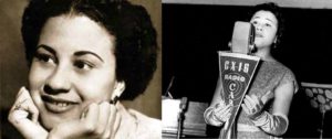 Dolores Duran em duas fotografias da década de 1950.