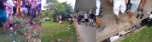 Canteiros pisoteados, lixo espalhado por todos os lados, menores embriagados e consumindo drogas tornaram-se cenas comuns no Parque Ibirapuera.